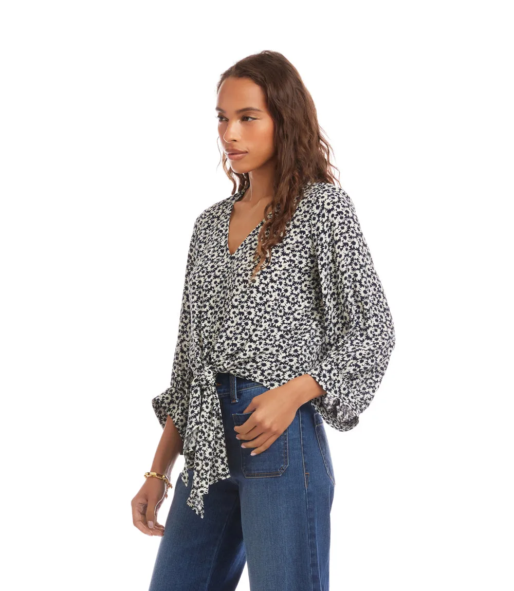 Blouson Sleeve Tie-Front Top sold by Karen Kane product image thumbnail 5