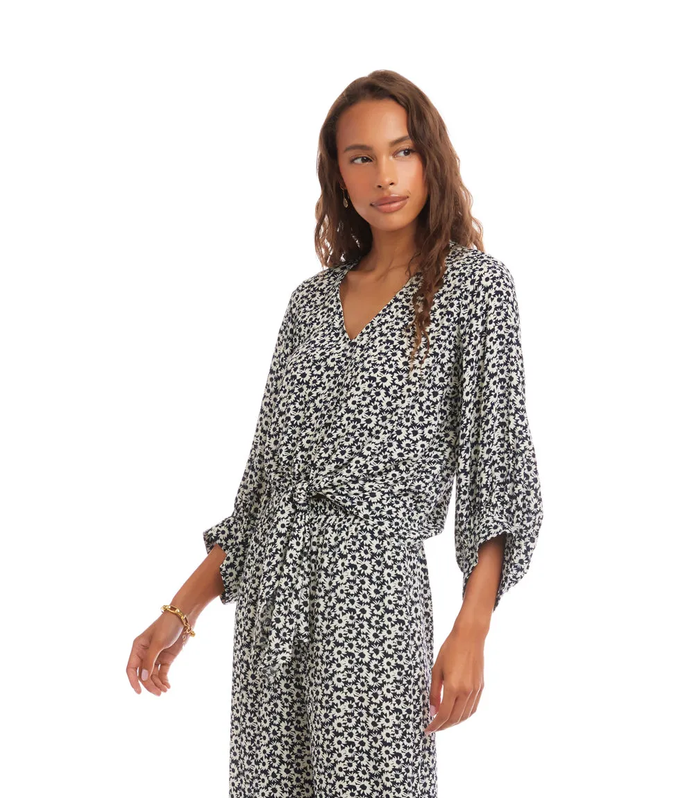 Blouson Sleeve Tie-Front Top sold by Karen Kane product image thumbnail 2