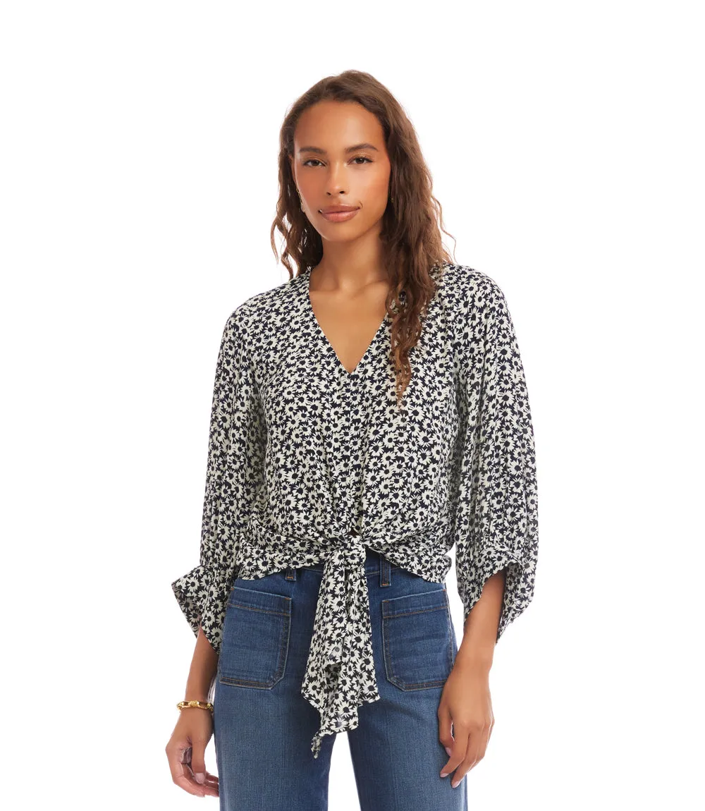 Blouson Sleeve Tie-Front Top sold by Karen Kane product image thumbnail 4