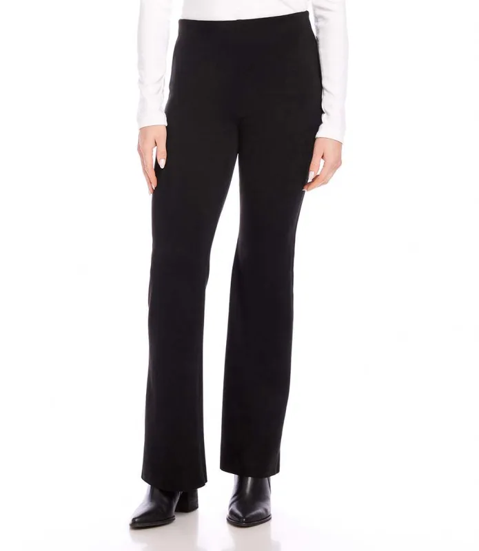 Faux Suede Bootcut Pants made by Karen Kane