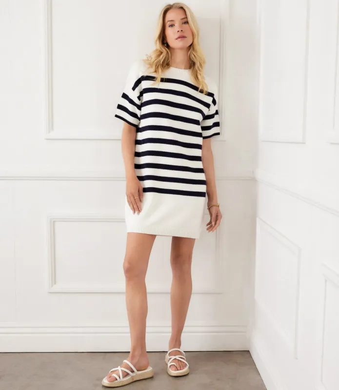 Stripe Sweater Dress sold by Karen Kane