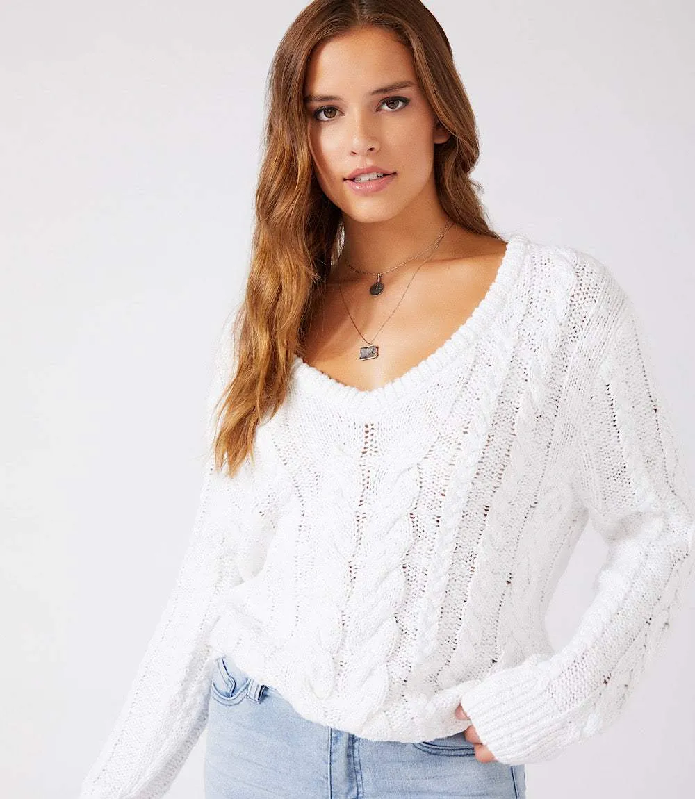 Cable Knit Sweater sold by Karen Kane product image thumbnail 2