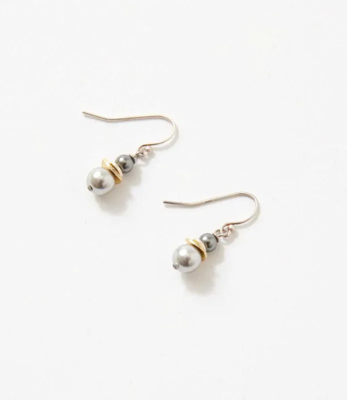 Double Pearl Earrings sold by Karen Kane