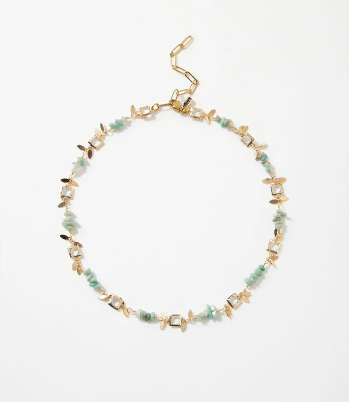 Crystal And Gemstone Necklace made by Karen Kane