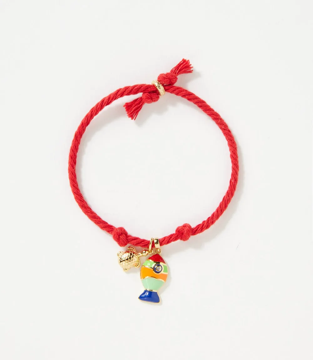 Fish And Turtle Charm Cord Bracelet sold by Karen Kane product image thumbnail 4