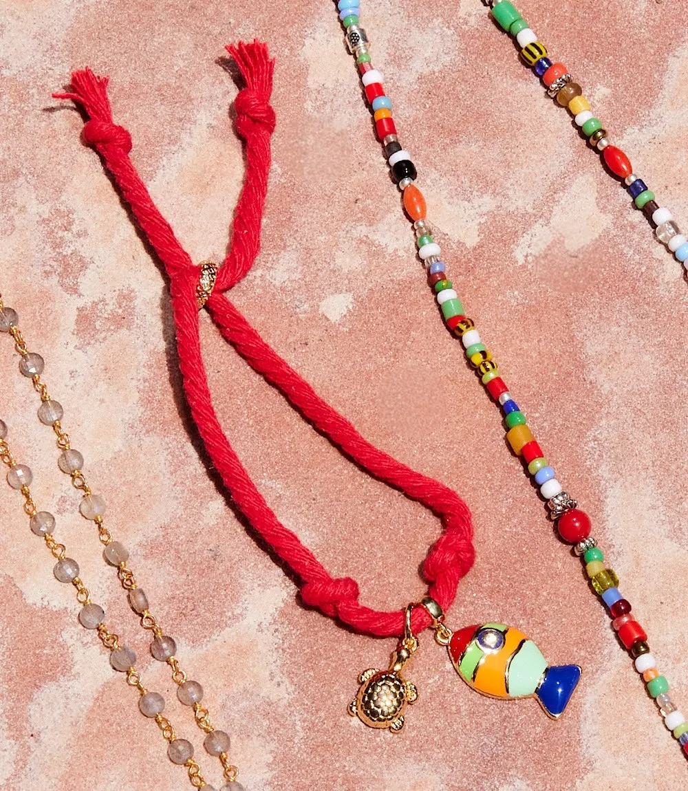 Fish And Turtle Charm Cord Bracelet sold by Karen Kane product image thumbnail 3