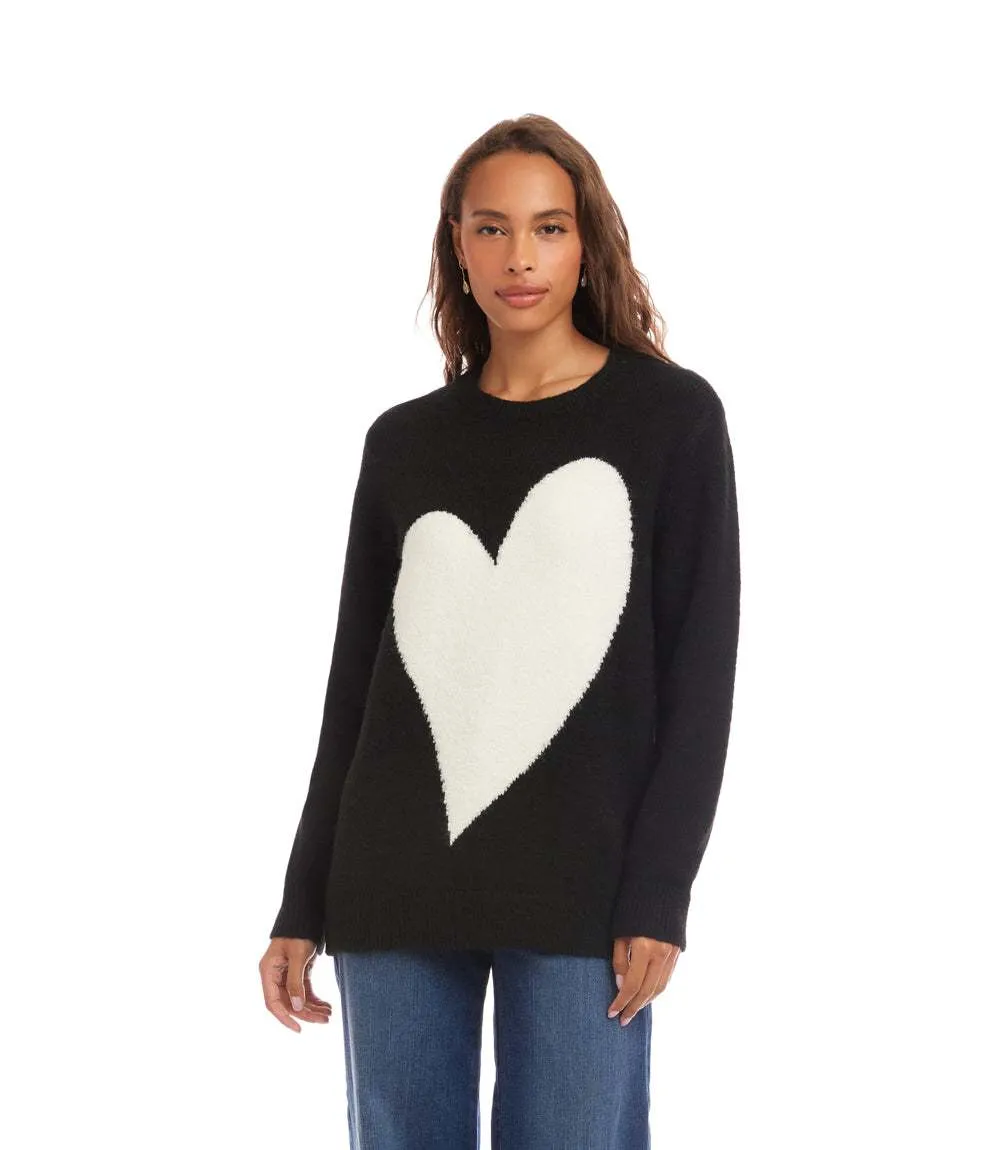 Heart Jacquard Sweater sold by Karen Kane product image thumbnail 2
