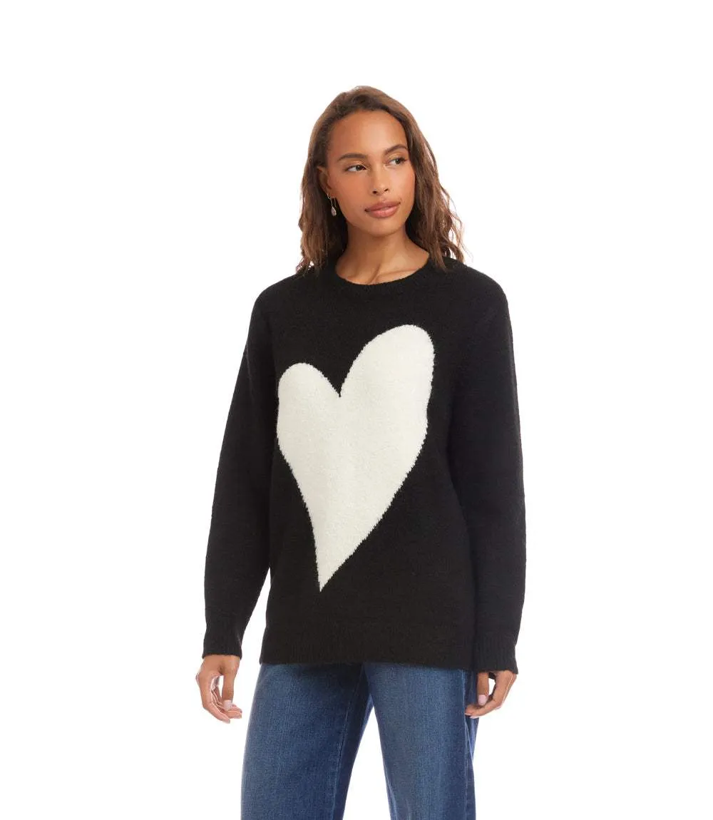 Heart Jacquard Sweater sold by Karen Kane product image thumbnail 4