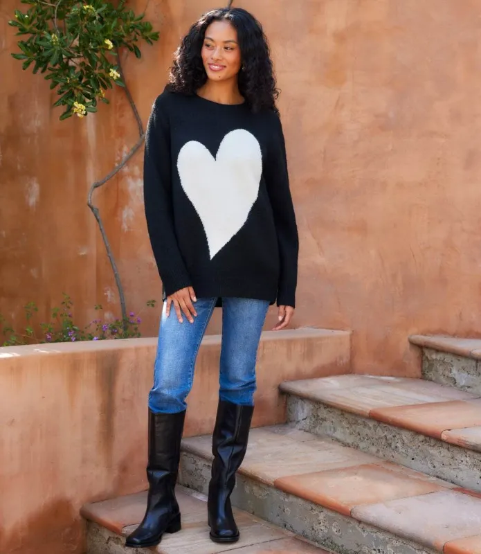 Heart Jacquard Sweater made by Karen Kane