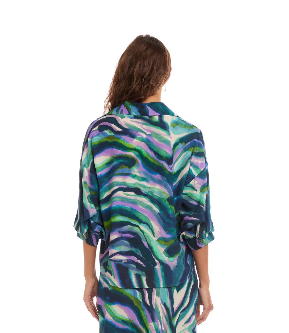 Lantern Sleeve Button-Front Top sold by Karen Kane product image thumbnail 4