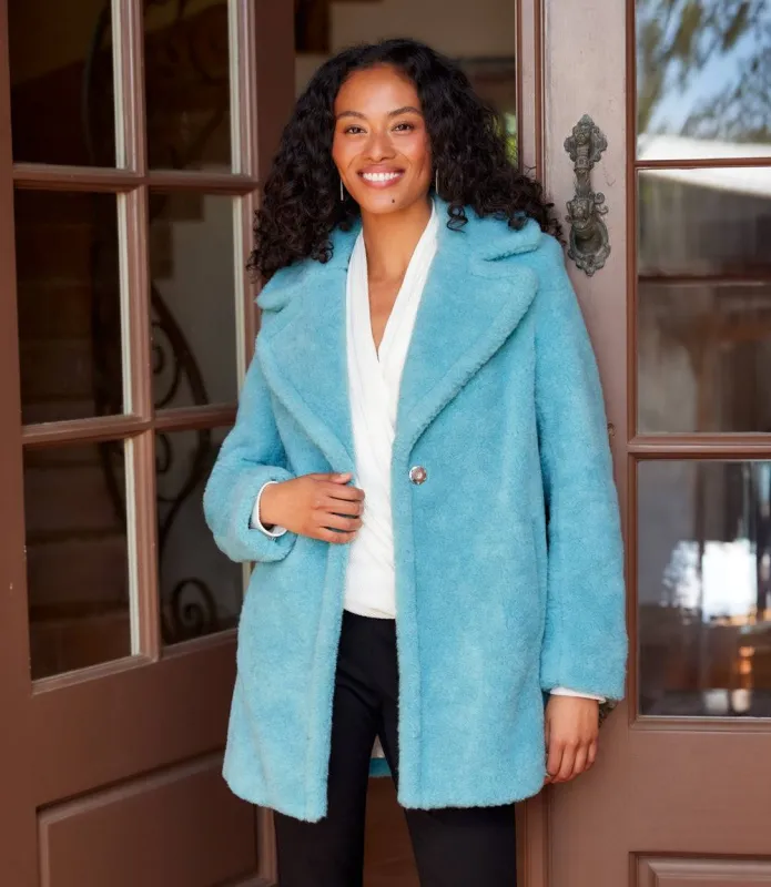 Sherpa Coat sold by Karen Kane