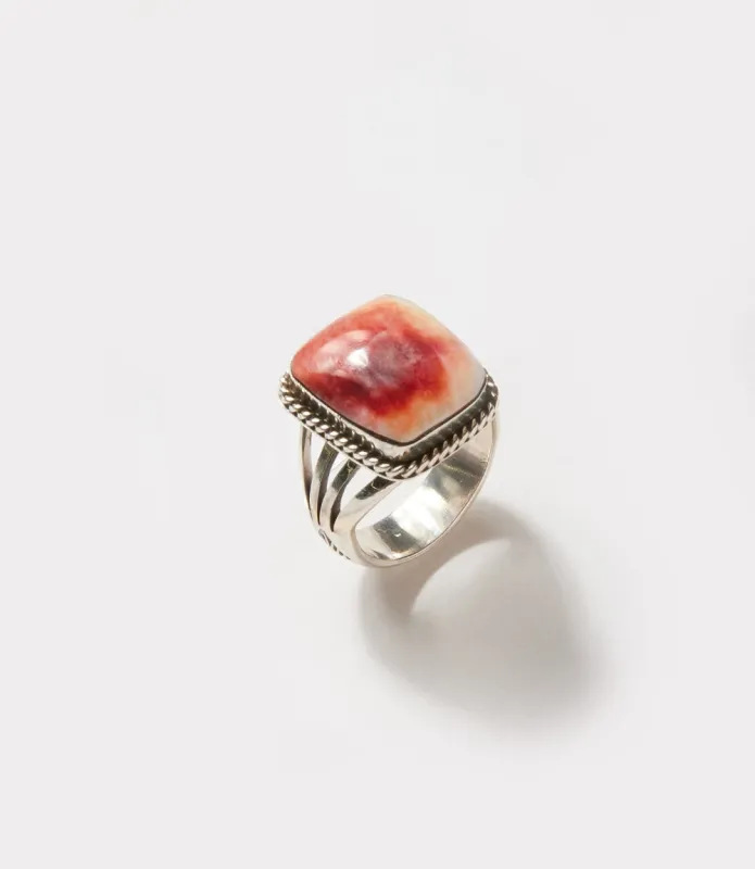 Rose Dahlia Stone Ring made by Karen Kane