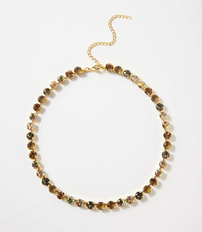Gemstone Tennis Necklace sold by Karen Kane