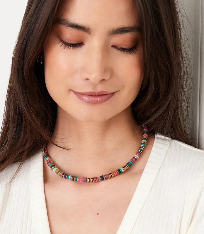 Beaded Shell Necklace sold by Karen Kane