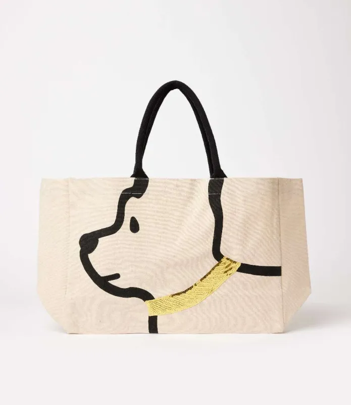 Dog Tote Bag made by Two's Company