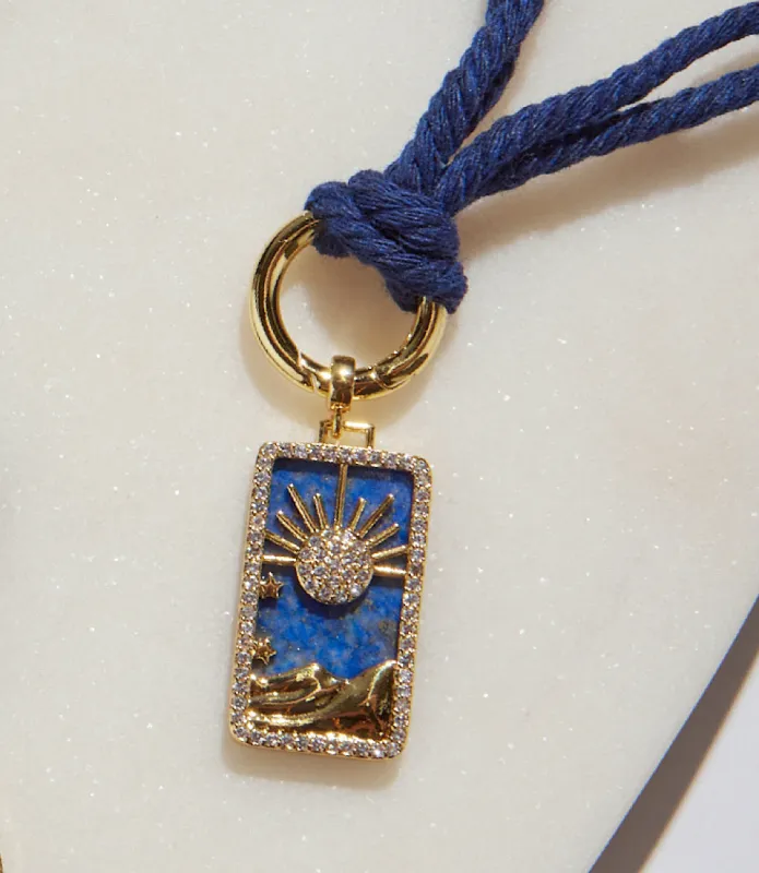 Night Sky Pendant Cord Necklace made by Karen Kane