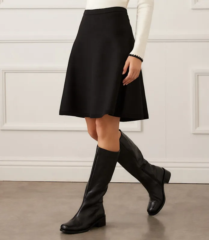 Sweater Knit A-Line Skirt sold by Karen Kane