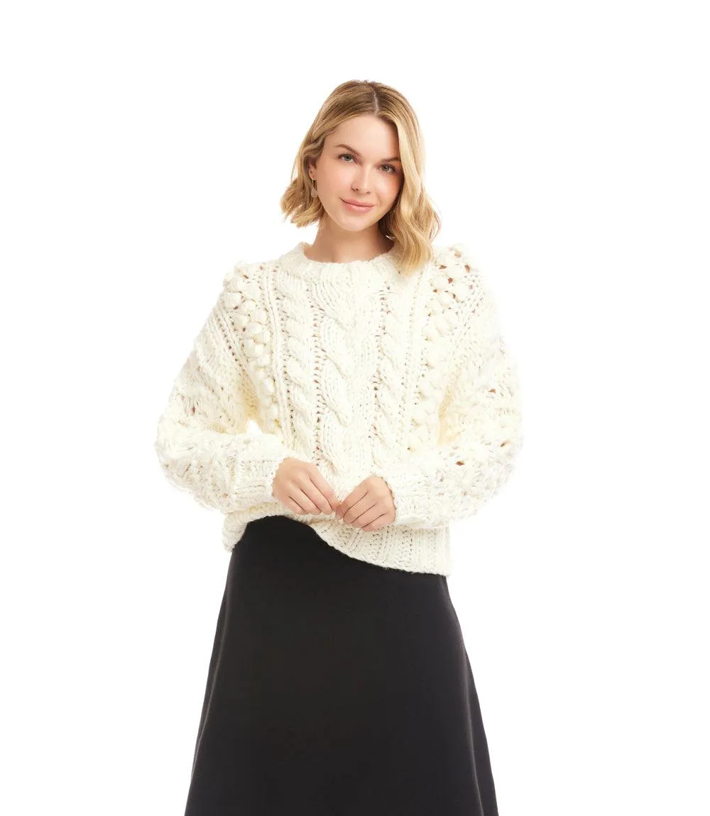 Hand Knit Crewneck Sweater sold by Karen Kane product image thumbnail 2