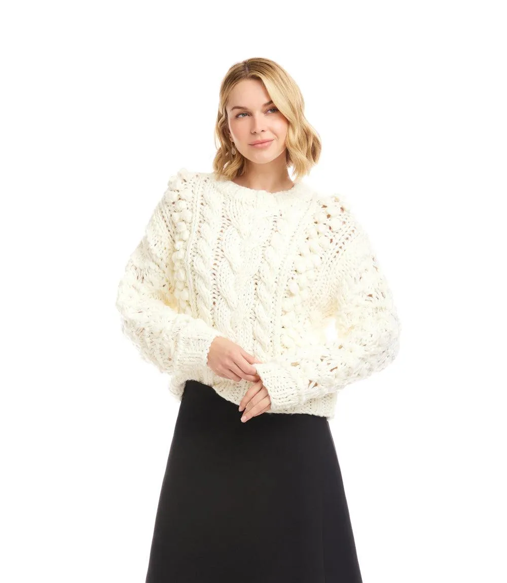 Hand Knit Crewneck Sweater sold by Karen Kane product image thumbnail 4