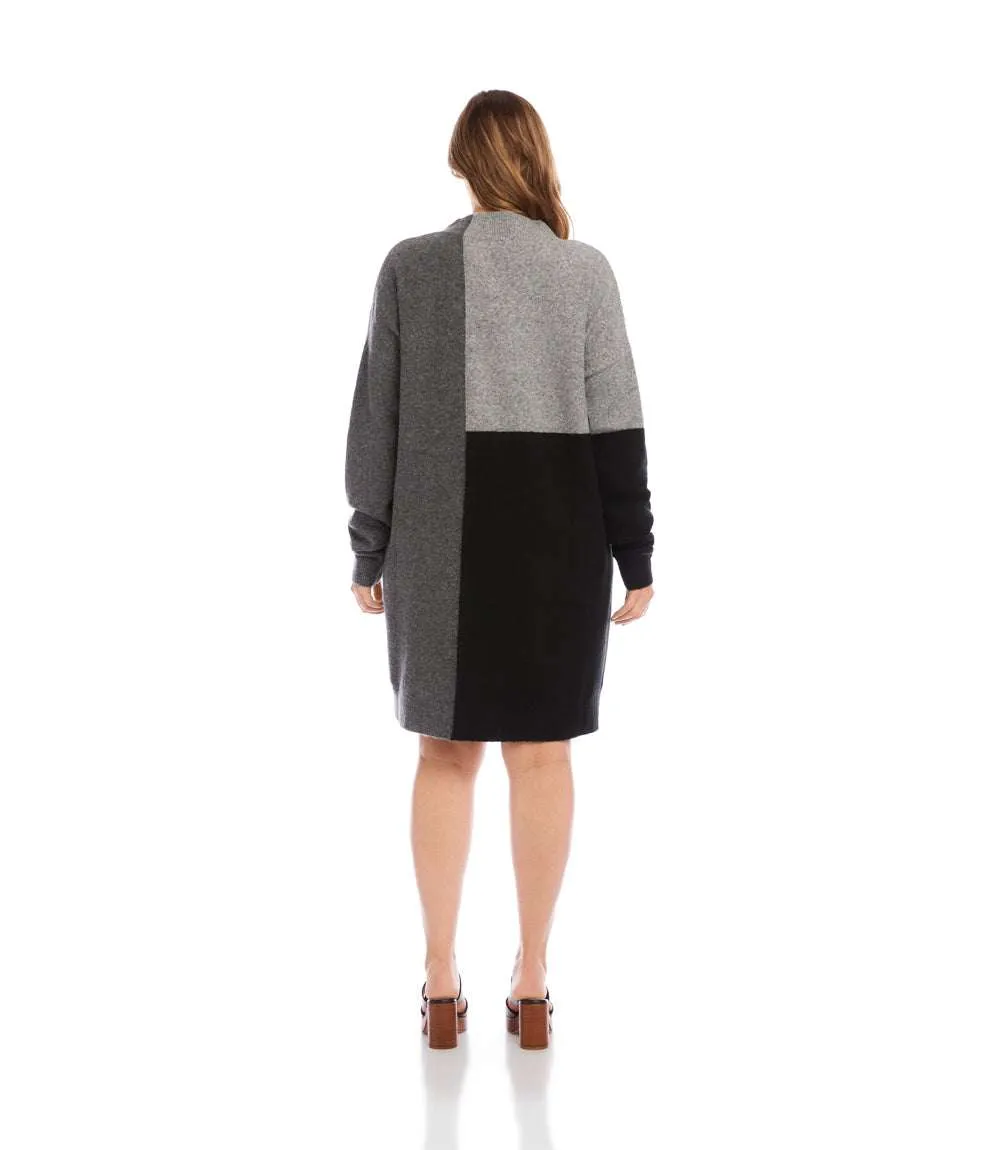 Plus Size Colorblock Sweater Dress sold by Karen Kane product image thumbnail 4