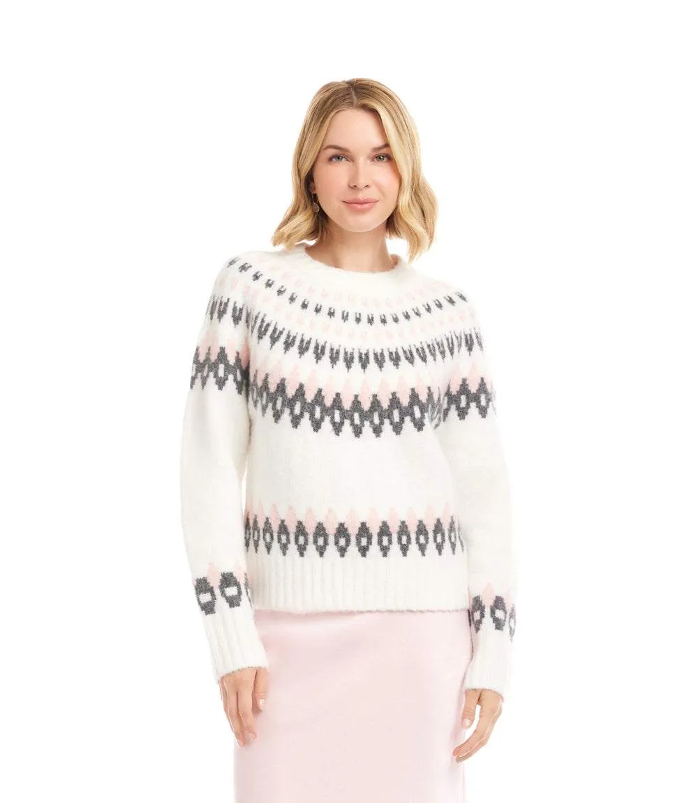 Petite Size Jacquard Crewneck Sweater sold by Karen Kane product image thumbnail 3