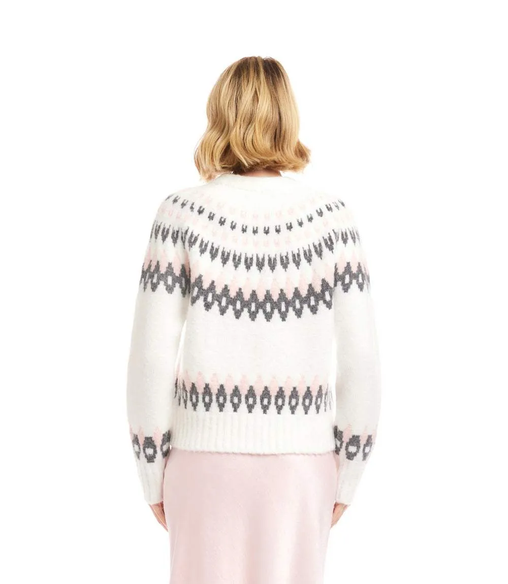 Petite Size Jacquard Crewneck Sweater sold by Karen Kane product image thumbnail 5