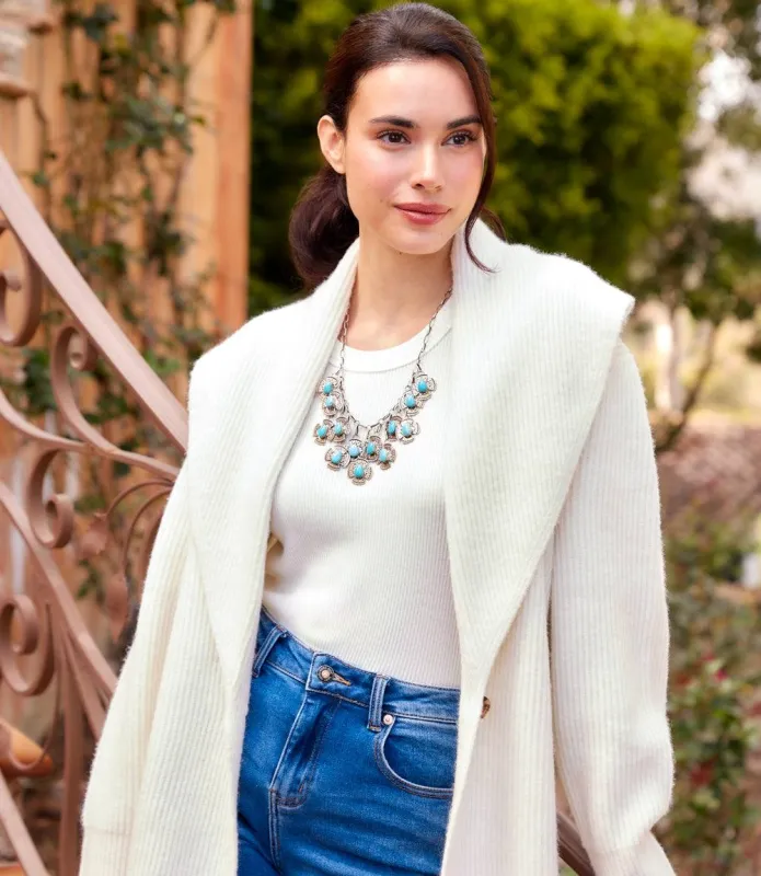 Shawl Collar Cardigan Sweater made by Karen Kane