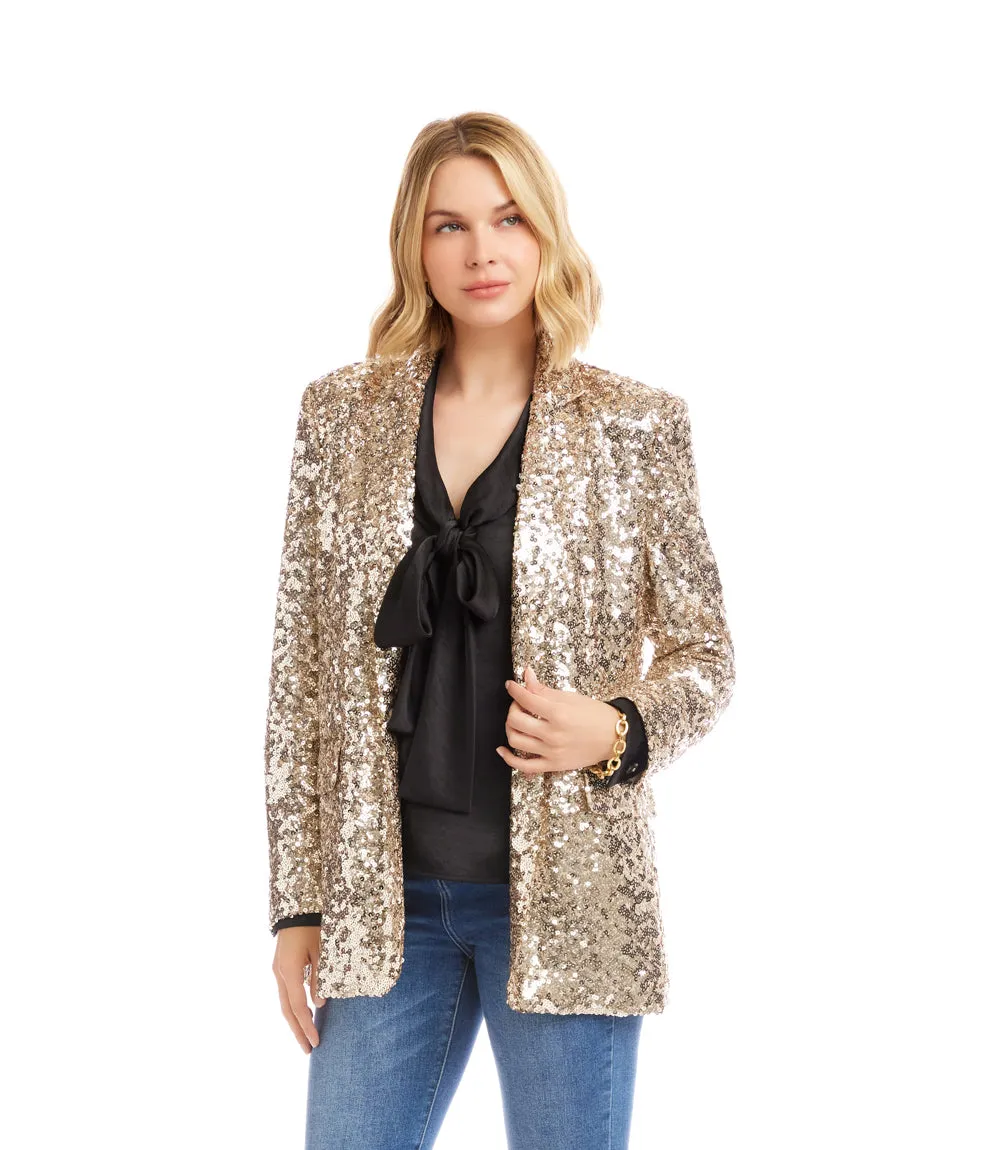 Sequin Blazer sold by Karen Kane product image thumbnail 4
