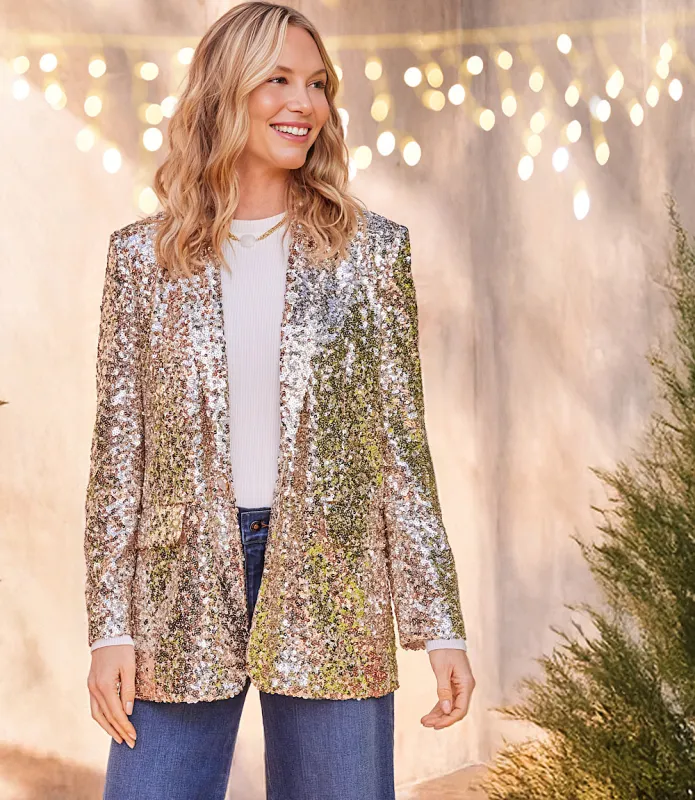 Sequin Blazer sold by Karen Kane