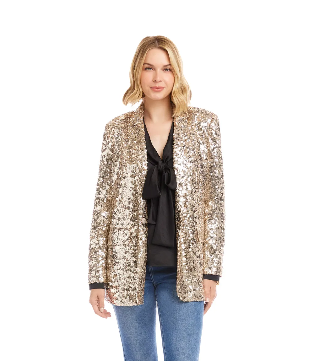 Sequin Blazer sold by Karen Kane product image thumbnail 3