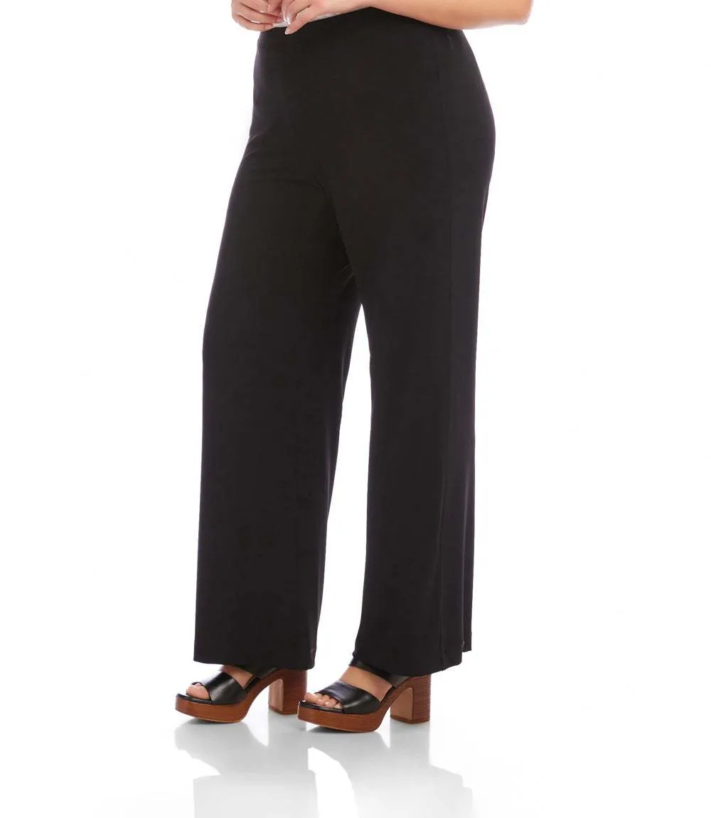 Plus Size Travel Jersey Wide-Leg Pants sold by Karen Kane product image thumbnail 2