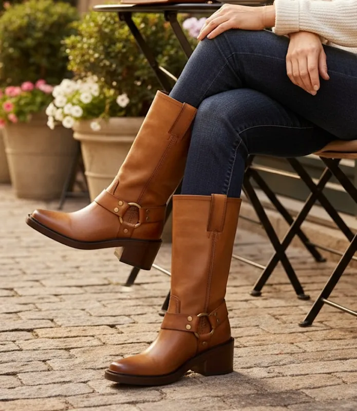 Frye Kate Harness Boots sold by Karen Kane