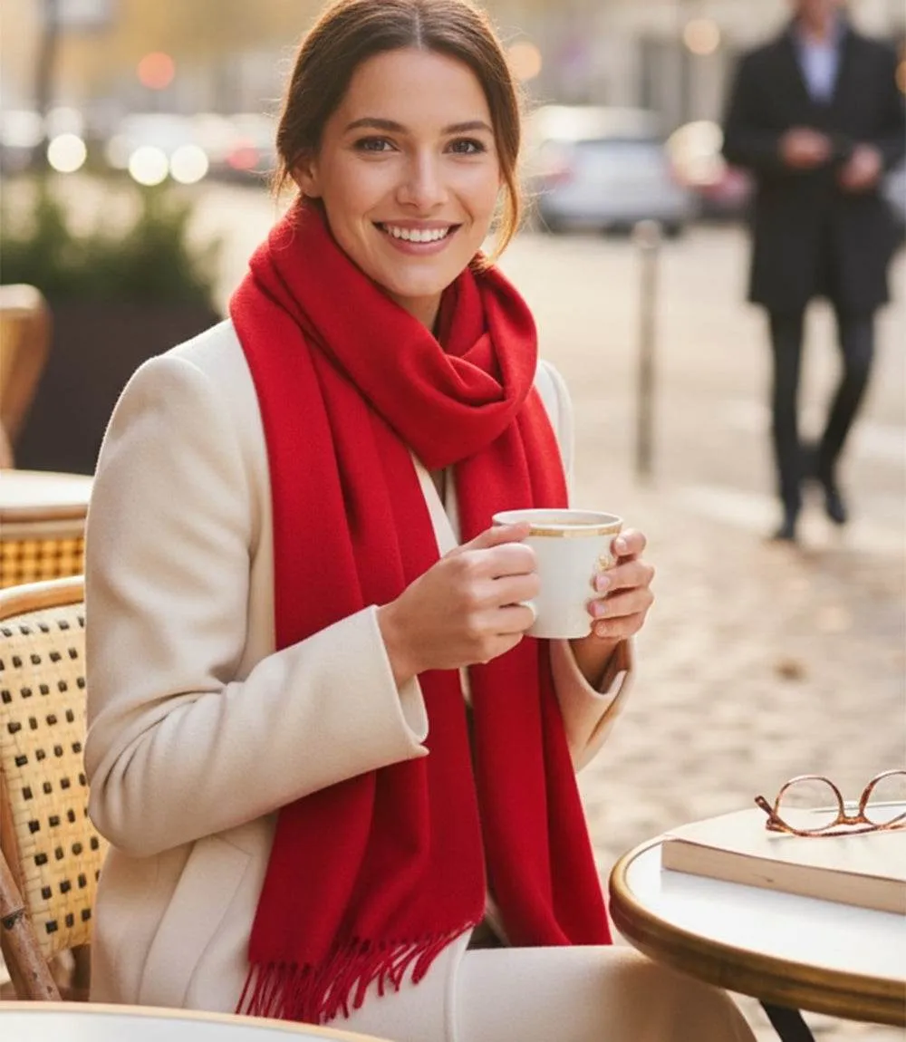 Merino Wool Fringed Scarf sold by Karen Kane product image thumbnail 2
