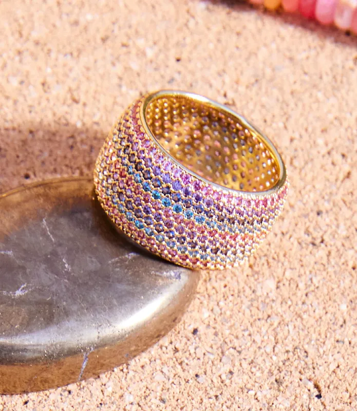 Colorful Crystal Ring sold by Karen Kane