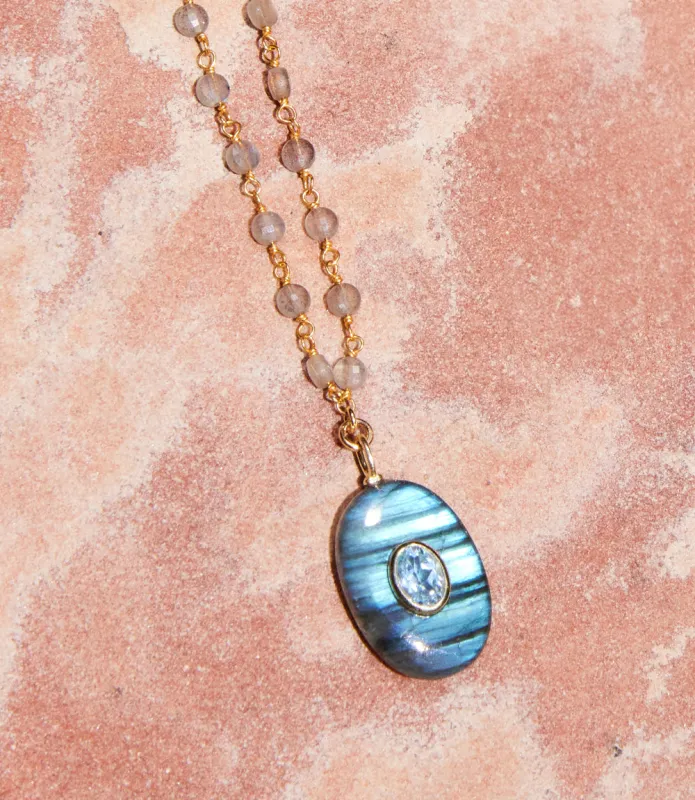 Amazonite Amulet Necklace sold by Karen Kane