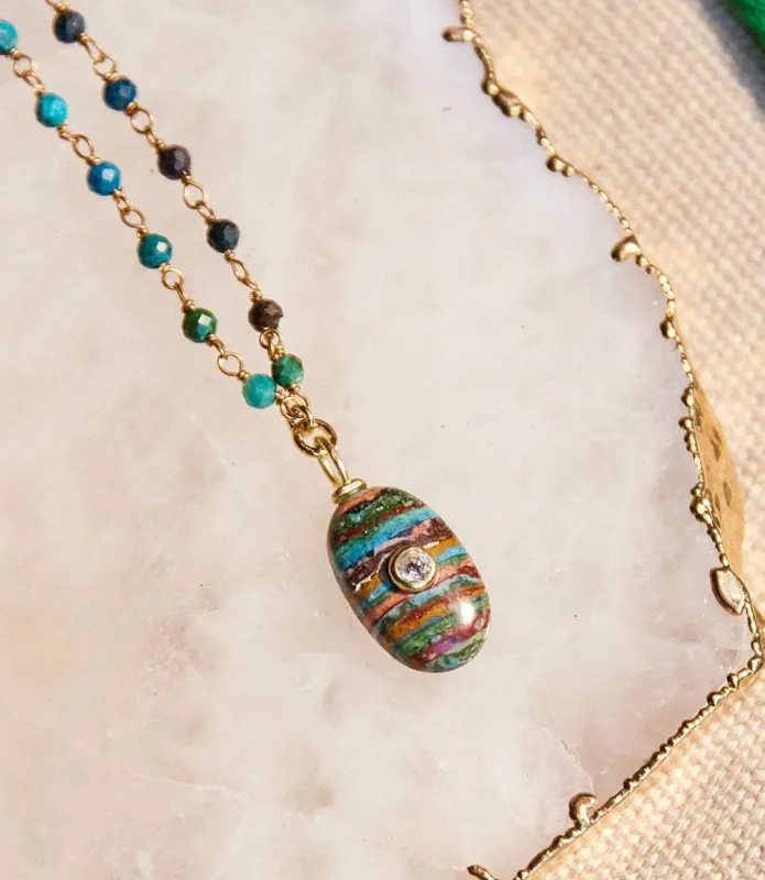 Beaded Amulet Necklace sold by Karen Kane