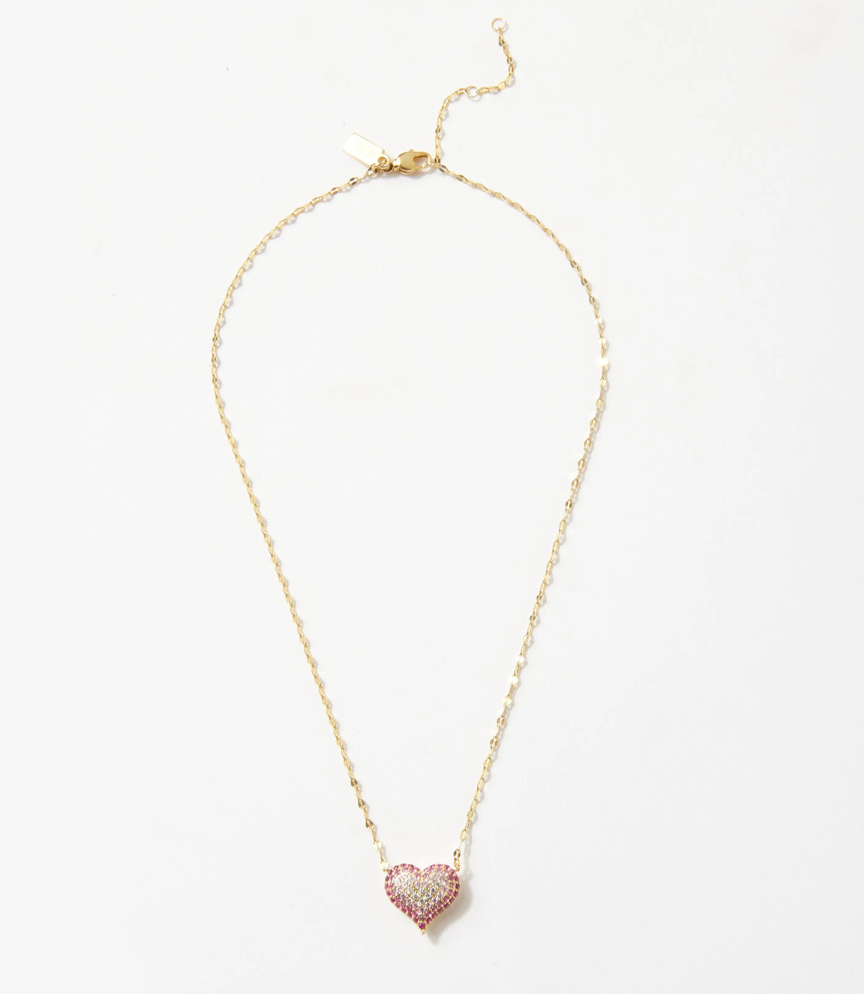 Ombré Crystal Heart Necklace sold by Karen Kane product image thumbnail 3
