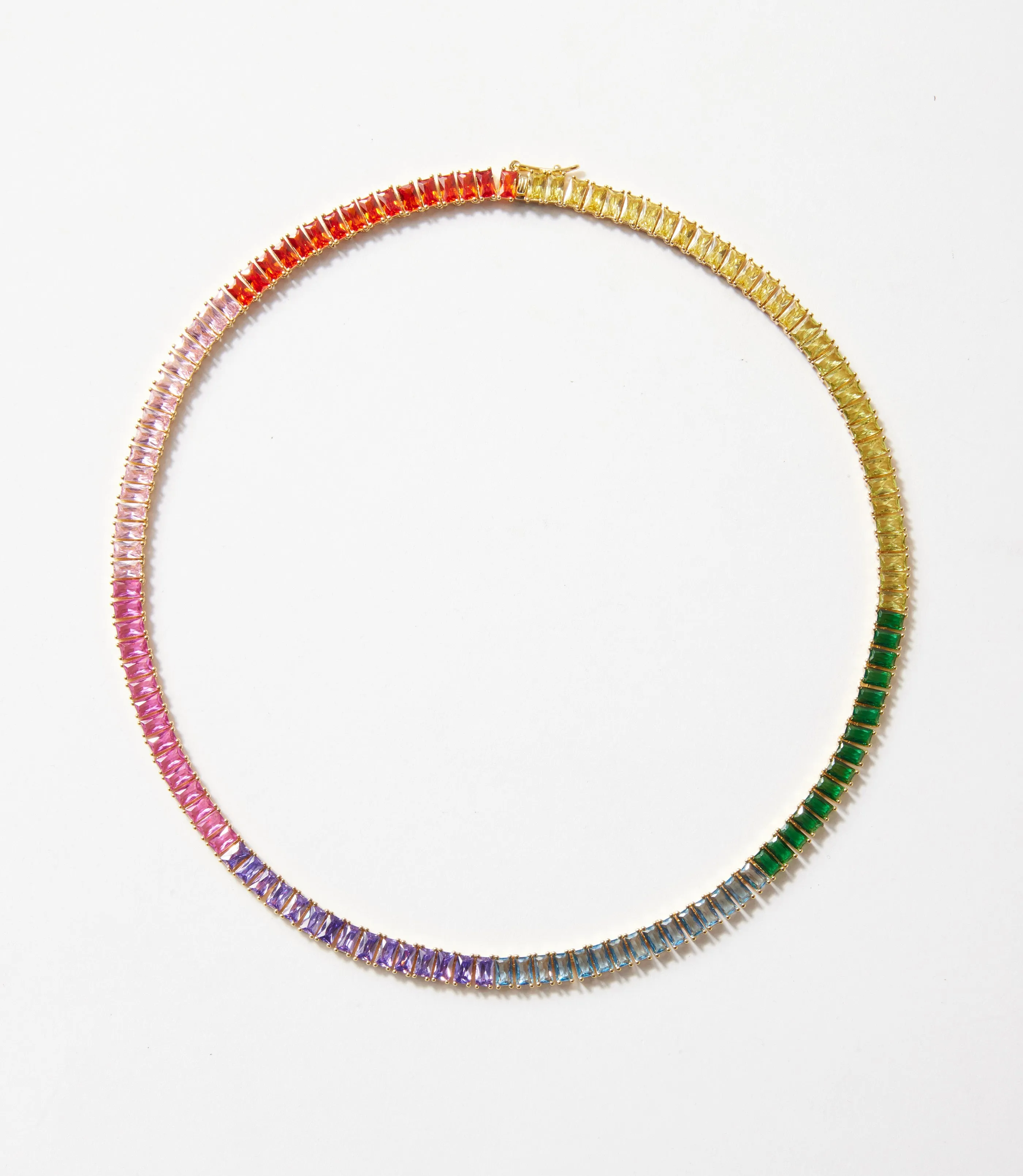 Prismatic Tennis Necklace sold by Karen Kane