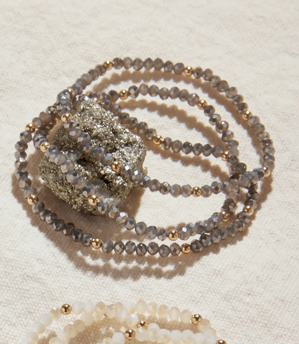 Beaded Crystal Bracelets, Set Of 3 sold by Karen Kane