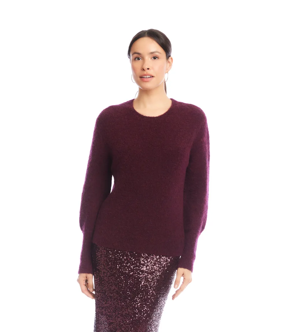 Boucle Blouson Sleeve Sweater sold by Karen Kane product image thumbnail 3
