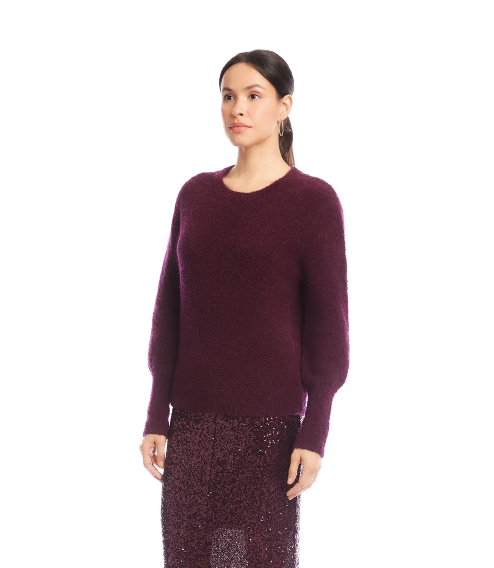 Boucle Blouson Sleeve Sweater sold by Karen Kane product image thumbnail 4