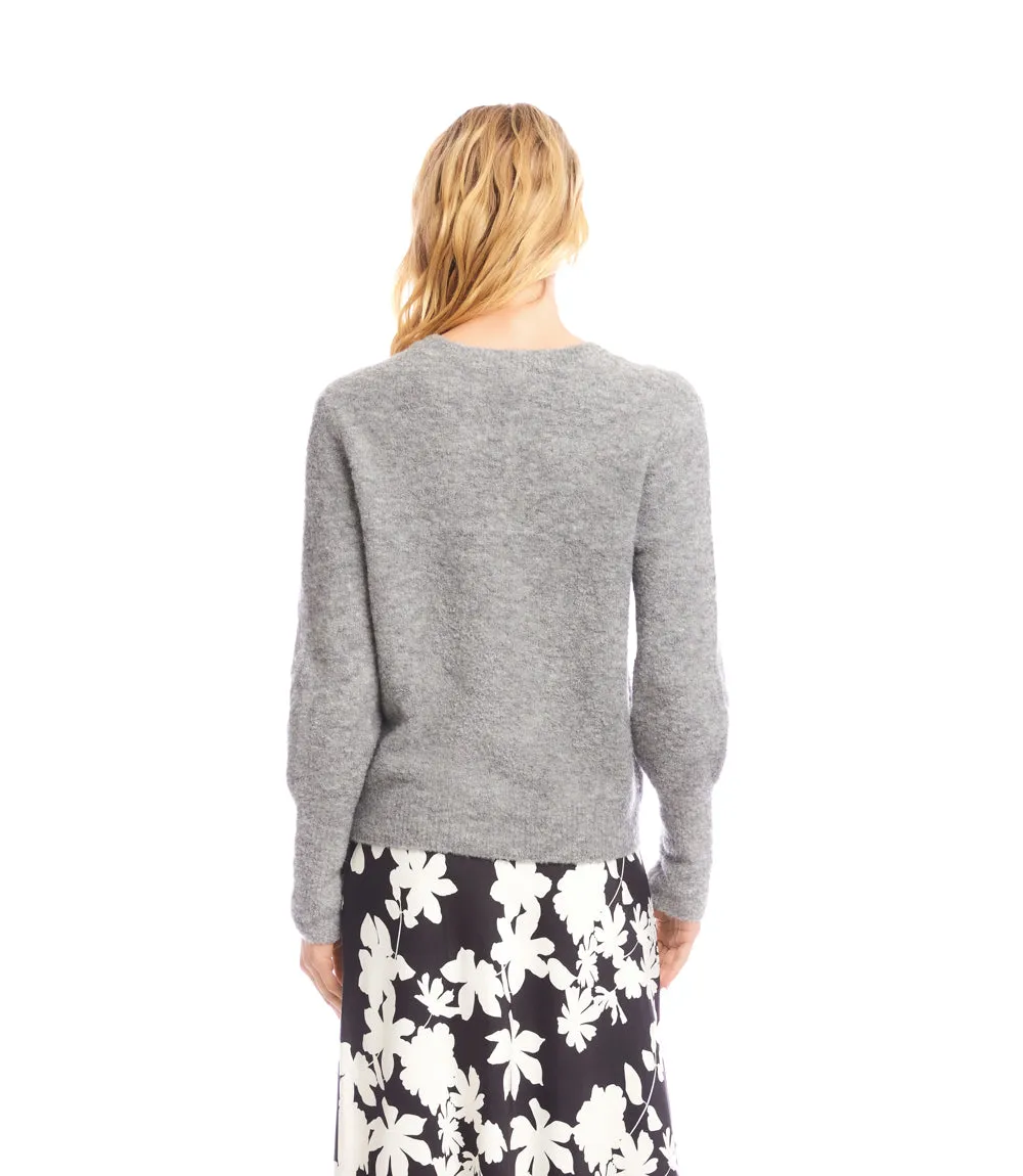 Boucle Blouson Sleeve Sweater sold by Karen Kane product image thumbnail 3