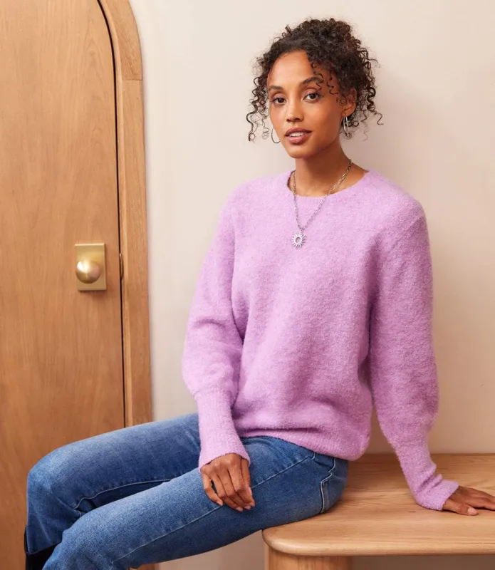 Boucle Blouson Sleeve Sweater made by Karen Kane