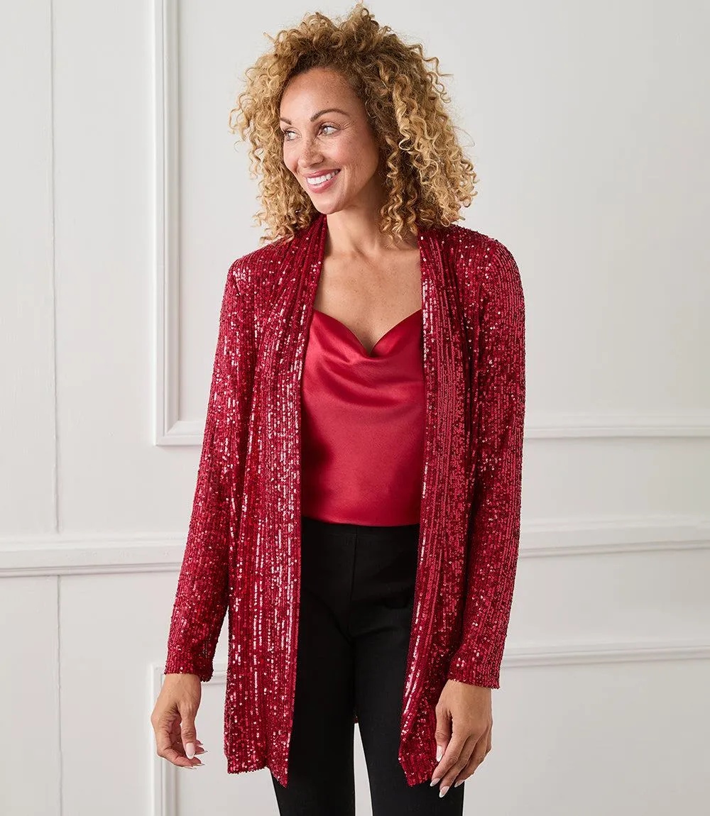 Sequin Duster sold by Karen Kane product image thumbnail 2
