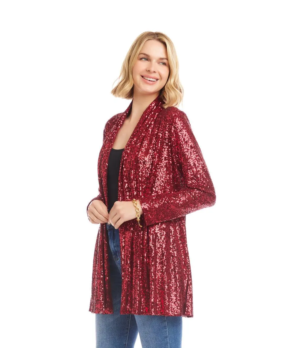 Sequin Duster sold by Karen Kane product image thumbnail 4