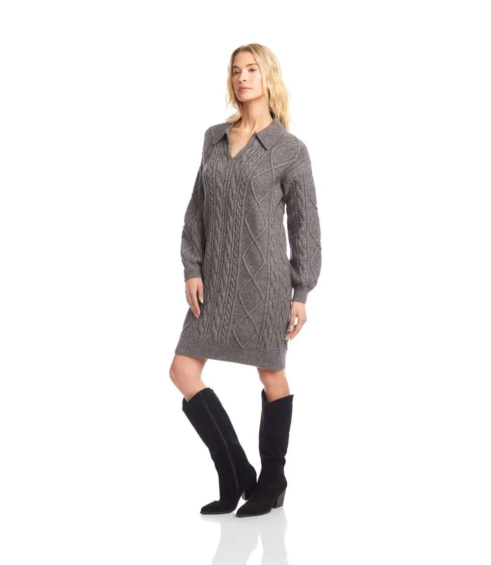 Cable Knit Sweater Dress sold by Karen Kane product image thumbnail 4