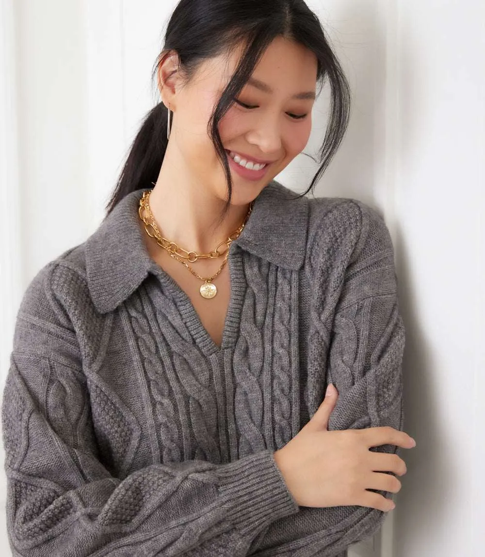 Cable Knit Sweater Dress sold by Karen Kane product image thumbnail 2