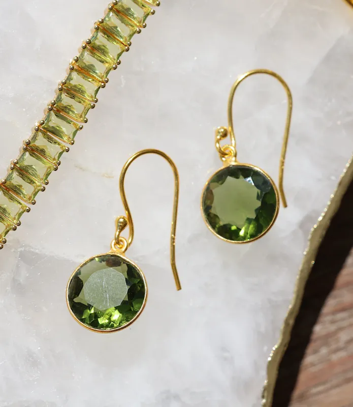 Round Gemstone Earrings sold by Karen Kane