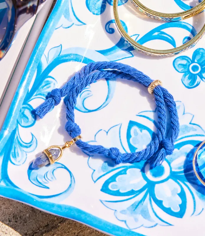 Sodalite Point Cord Bracelet sold by Karen Kane