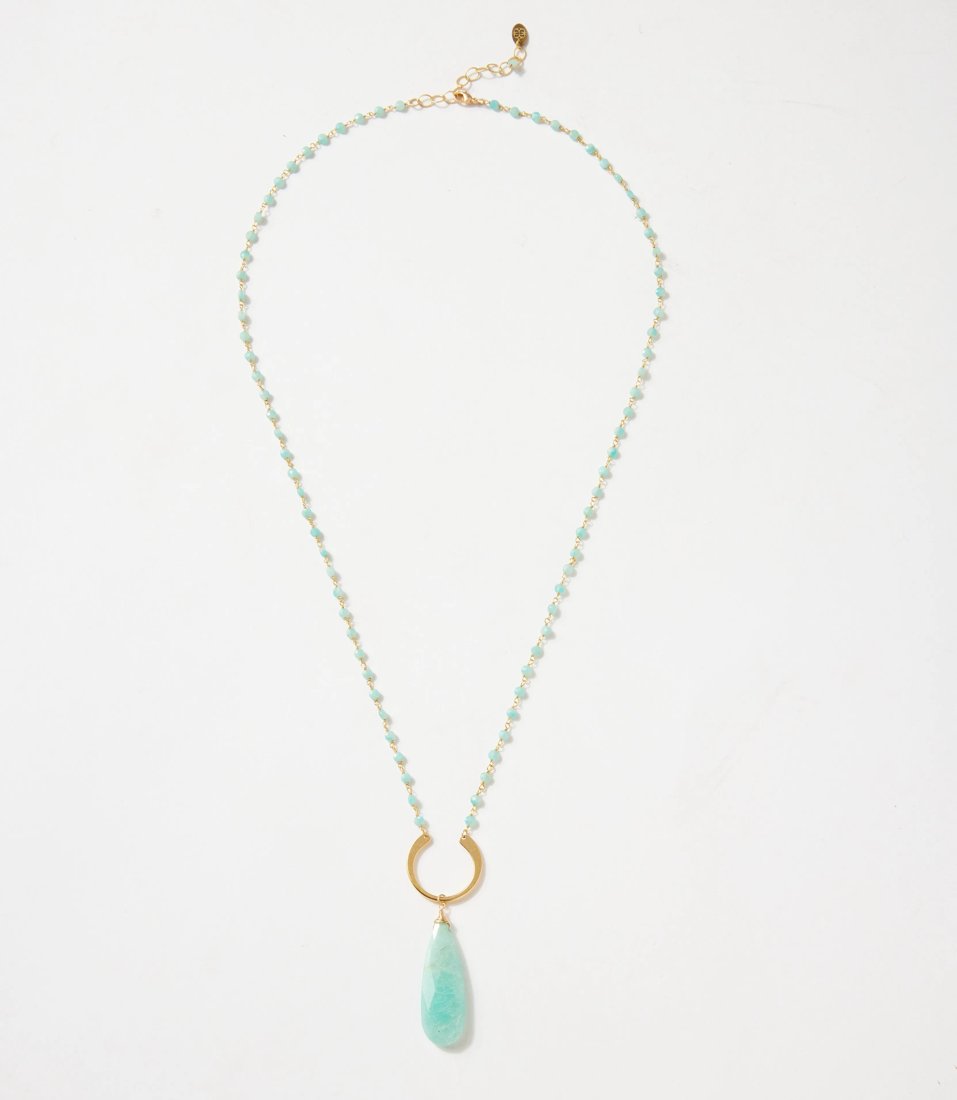 Amazonite Teardrop Beaded Necklace sold by Karen Kane product image thumbnail 2